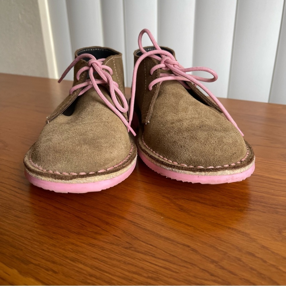 Veldskoen Heritage Uhambo Chukka Boots Pink Sole Suede Lace Up Women’s Size 6 - Picture 13 of 15